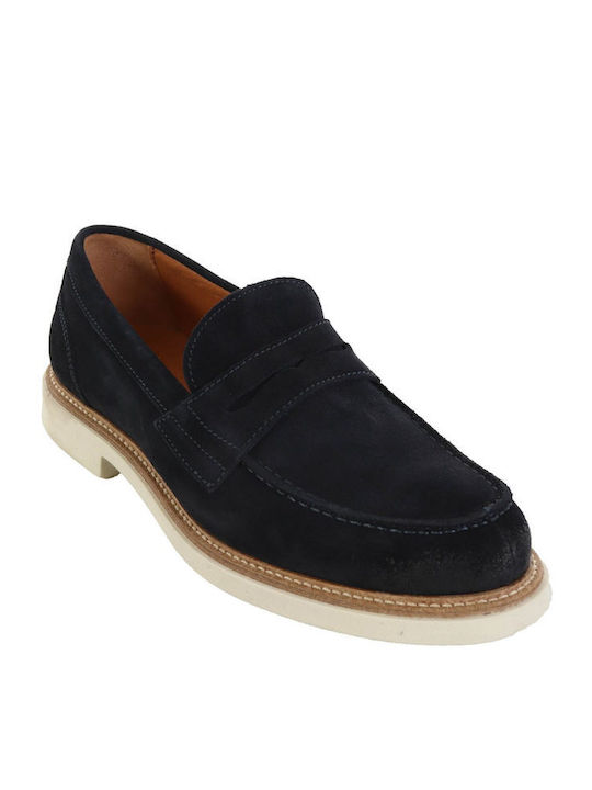 MARCO FERRETTI SHOES LOAFER ANTIQUE SUEDE BLUE