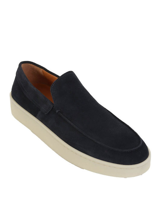 MARCO FERRETTI ΠΑΠΟΥΤΣΙΑ LOAFER SUEDE ΜΠΛΕ