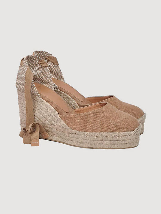 Castaner Women's Fabric Platform Espadrilles Tabac Brown