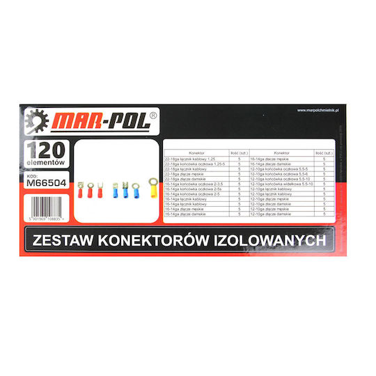 Mar-Pol Insulated Terminal Kit 120pcs M66504