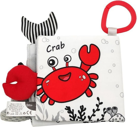 Akuku Educational Activity Book Made of Fabric with Sounds for Newborns