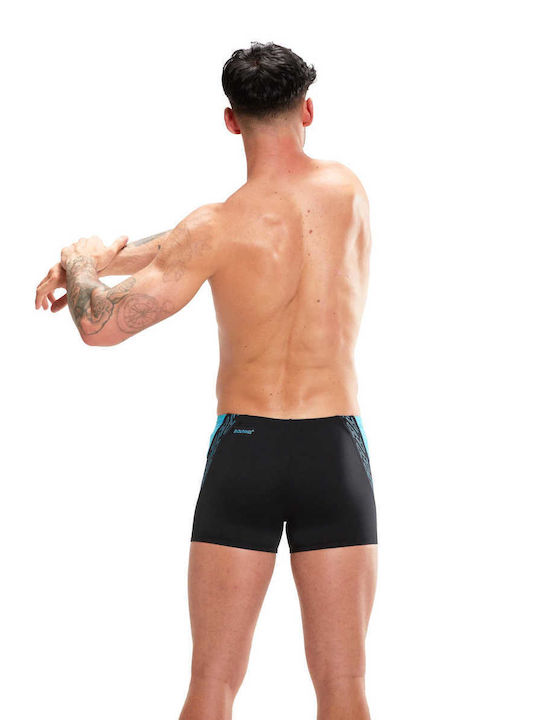 Speedo Hyper Boom Splice Aquashort Herren Badebekleidung Shorts Schwarz