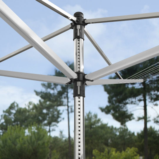 Brabantia Lift-O-Matic Πτυσσόμενη Απλώστρα Δαπέδου για το Κήπο Μεταλλική με Μήκος Απλώματος 40m