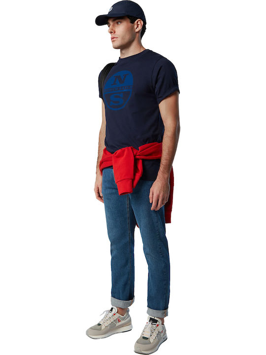 T-shirt Navy Μπλε