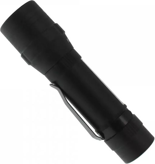 Rechargeable Flashlight LED IPX4 Dual Function with Maximum Brightness 450lm Black