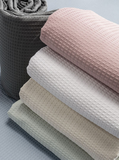 Vesta Home Κουβέρτα Ξενοδοχείου Υπέρδιπλη Πικέ Μπλε 230x250cm