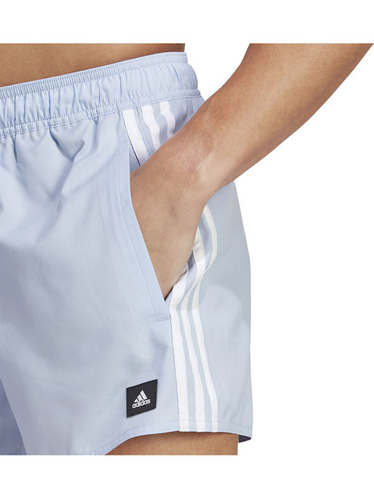 3S CLX Men's Swimwear Shorts Light Blue with Patterns