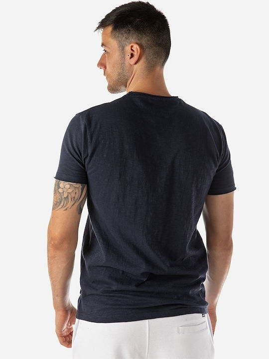 Camaro Ανδρικό T-shirt Navy Μπλε Μονόχρωμο