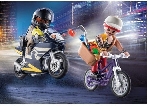 Playmobil Stadt Aktion Juwelendieb Verfolgung für 4-10 Jahre