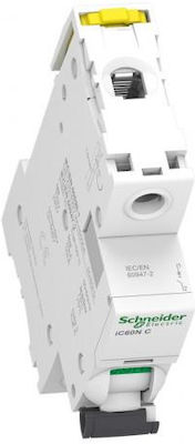 Schneider Electric Αυτόματη Ασφάλεια 6A Μονοπολική C Acti 9 iC60N A9F74106