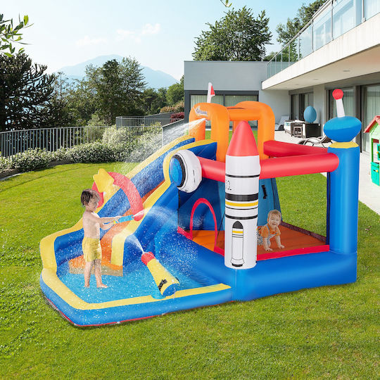 Outsunny Φουσκωτό Outsunny Space με Τραμπολίνο & Τσουλήθρα για 3-8 Ετών
