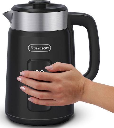 Rohnson Βραστήρας 1.5lt 2200W Μαύρος