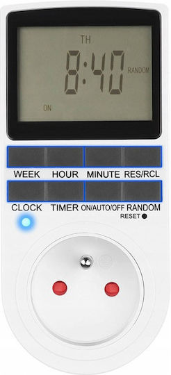 Izoxis Digital Timer Socket Daily / Weekly with Random Programming Capability