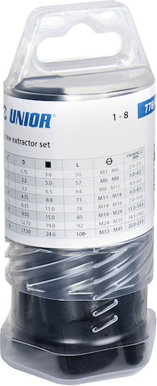 Unior Extractoare de șuruburi 778/4PB Extractor pentru Șuruburi