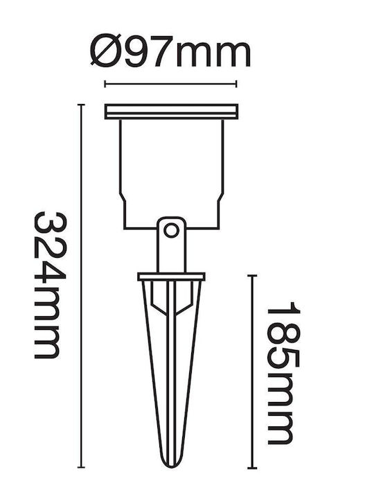VK Lighting Στεγανό Φωτιστικό Led Καρφωτό 566100739