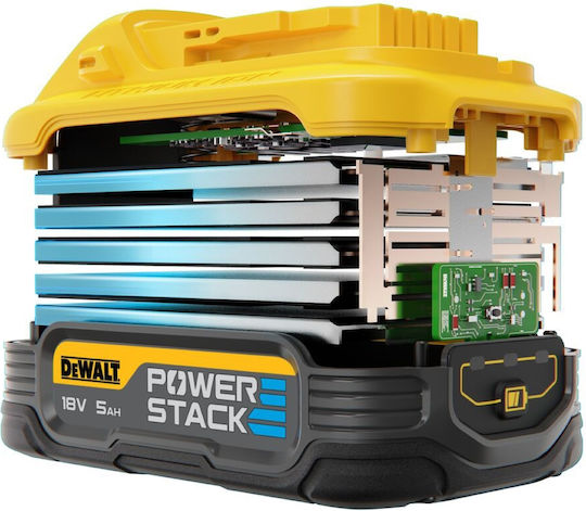 Dewalt Μπαταρία Εργαλείου Πλάτης Λιθίου 18V με Χωρητικότητα 5Ah Powerstack
