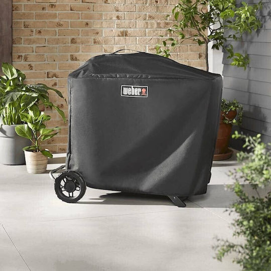 Weber Premium Grill Cover Black Compatible with the Traveler from Polyester 99.6cmx55.88cmx143.8cmcm
