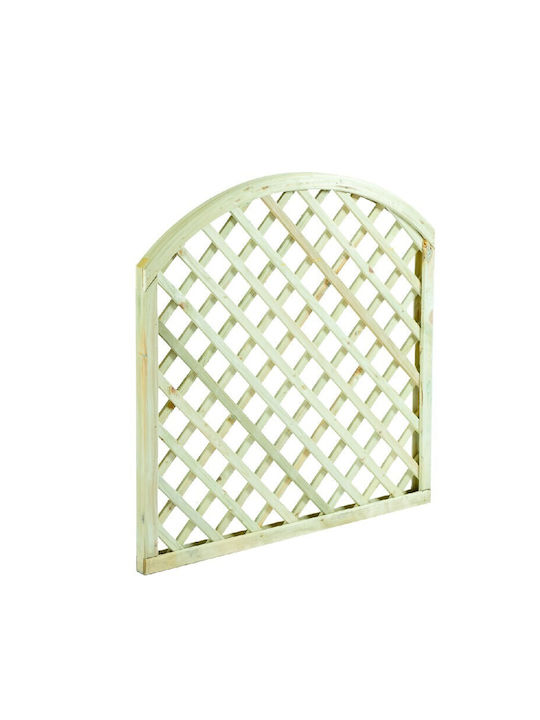 Spalier Garten Bogen (6x6) aus Holz mit Rautenförmigem Gitter in Beige Farbe 90x90cm 1Stück