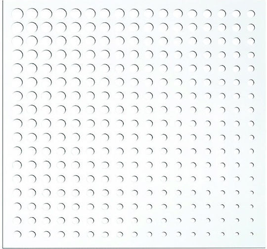 Trellis de Grădină Moon din Plastic în Culoare Alb 100x100cm 1buc