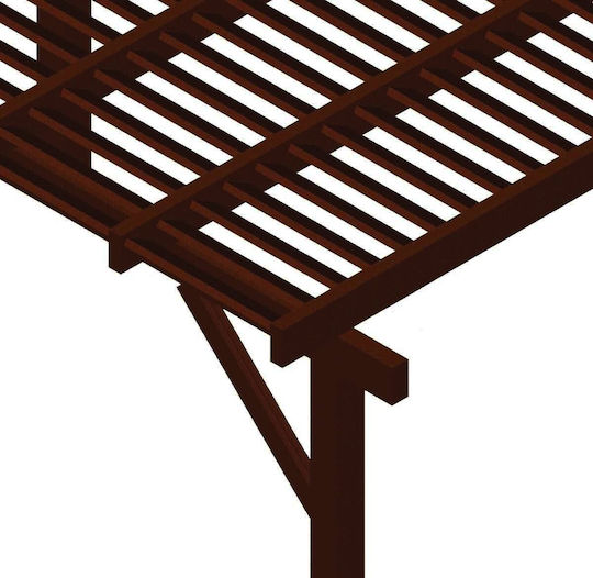 Πέργκολα Κήπου από Ξύλο με Οροφή 500x300cm