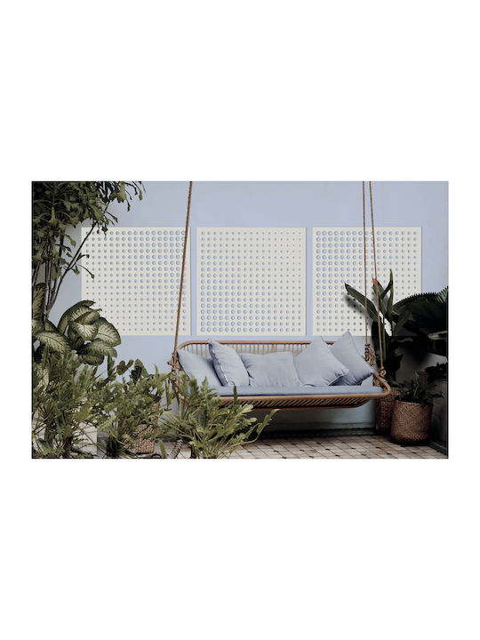 Spalier Garten Moon aus Kunststoff in Weiß Farbe 100x100cm 1Stück