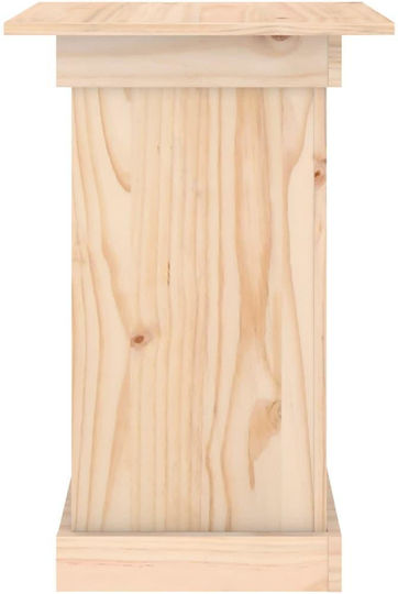 vidaXL Pflanzenständer Holz Braun 40cmx40cmx60cmcm.