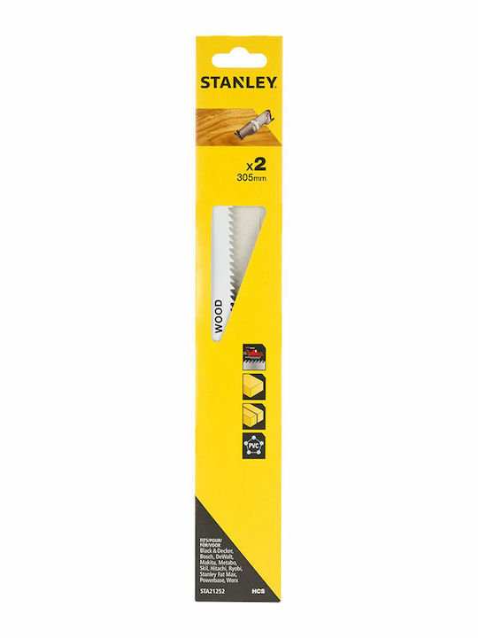 Stanley STA21252 Λάμες για Ξύλο 305mm 2τμχ