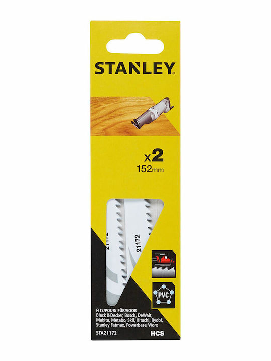 Stanley STA21172 Λάμες για Ξύλο 152mm 2τμχ