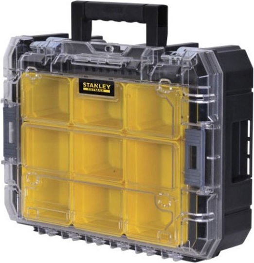 Stanley Fatmax Tstak Tool Compartment Organiser 7 Slot with Removable Box Yellow 44x33.17x16.31cm