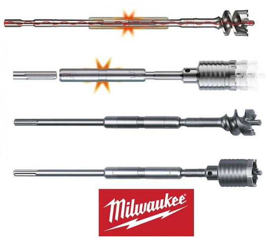 Milwaukee Adapter with Socket SDS and Output Bit-Halter