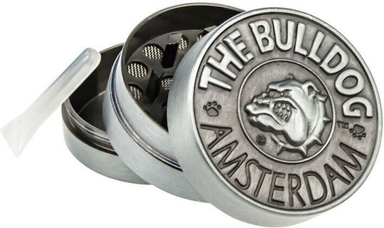 The Bulldog Amsterdam Grinder 3 Parts Silver