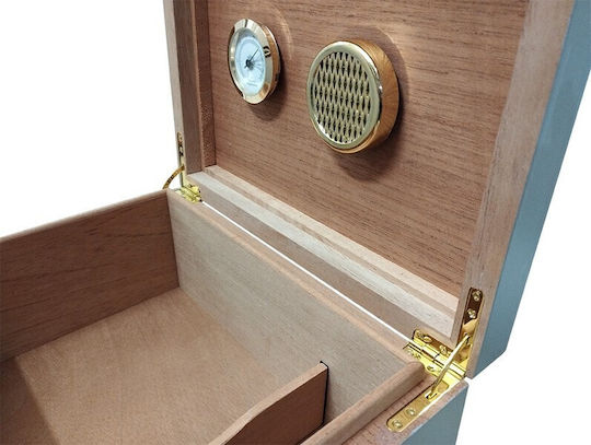 Sikarlan Holz Befeuchter für Zigarren 40 mit Hygrometer 28cmx22.2cmx11.4cmcm.