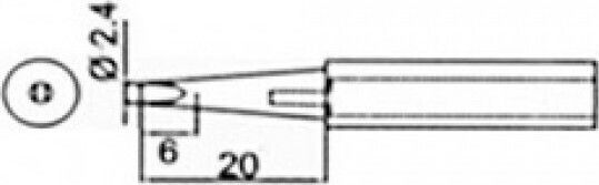 Proskit Soldering Iron Tip SS218-2.4D