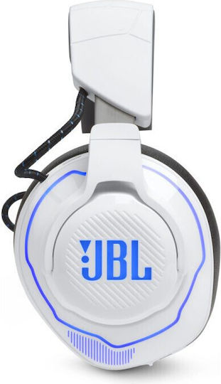 JBL Quantum 910P Drahtlos Über Ohr Gaming-Headset mit Bluetooth / USB Verbindung Weiß für PS4 / PS5
