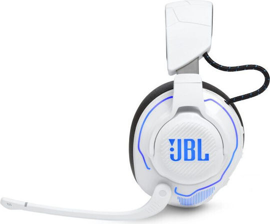 JBL Quantum 910P Drahtlos Über Ohr Gaming-Headset mit Bluetooth / USB Verbindung Weiß für PS4 / PS5
