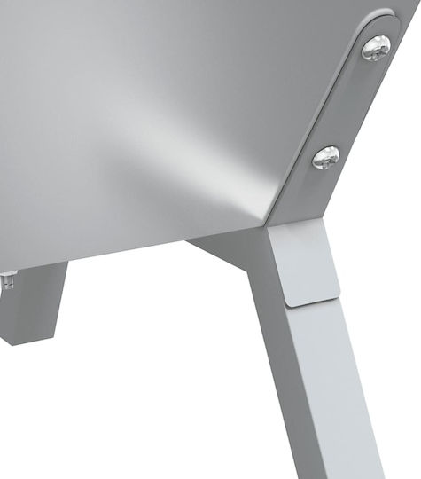 vidaXL Ανοξείδωτη Ψησταριά Κάρβουνου 158x42εκ.