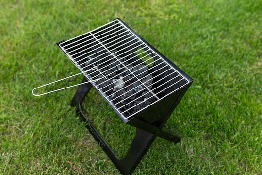 Blaupunkt Rostfreier Stahl Tragbar Holzkohlegrill 42.5cmx26.5cm