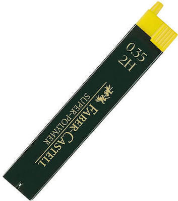 Faber-Castell 12 Pencil Leads Super Polymer Thickness 0.35mm Type 2H