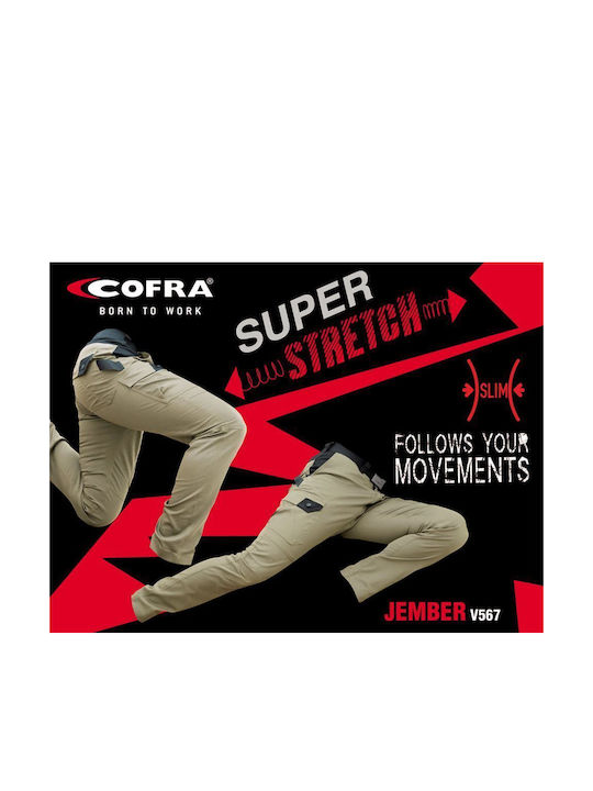 Cofra Jember Work Trousers Beige V567-0-00