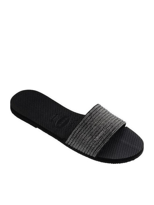You Malta Women's Slides Metallic Black