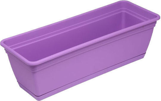 Micplast Mojito Ζαρντινιέρα Πλαστική Μωβ 40x20x17εκ.