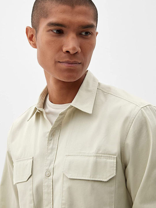 Langärmlig Hemd Beige