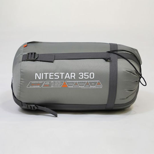 Vango Sleeping Bag Μονό 3 Εποχών Nitestar Alpha 350 Fog