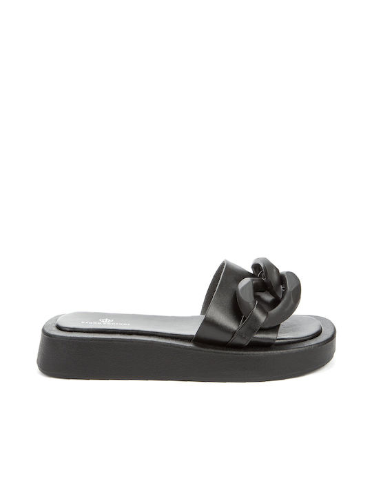 KEDDO London Γυναικείο flat Sandal 837950/01-08E Black (Μαύρο)