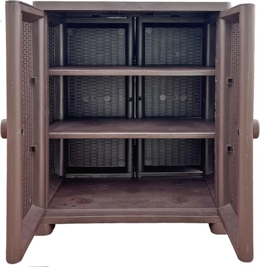 Двукрилен Пластмаса 70x44x91бр Brown Двукрилен Пластмаса 70x44x91бр Brown