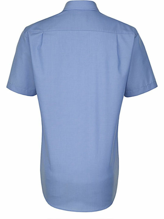 Seidensticker Men's Shirt Short Sleeve Blue