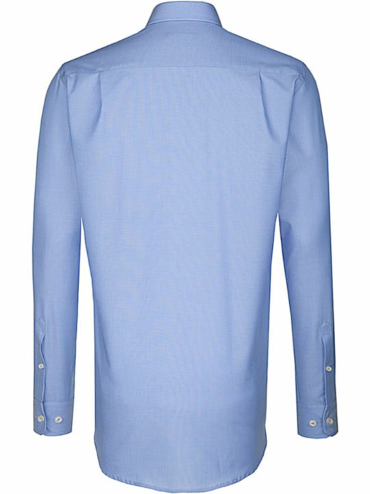 Seidensticker Men's Shirt Long Sleeve Blue