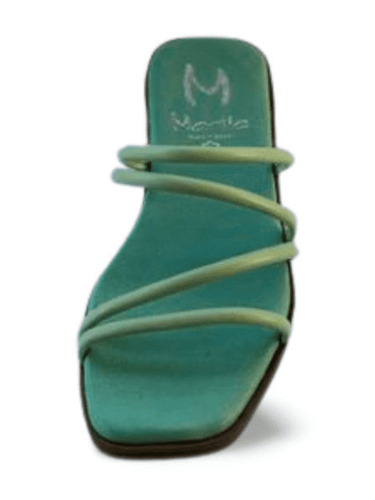 Marila Sandals Mint Leather women's flat sandals