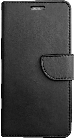 Book Δερματίνης Μαύρο (Redmi Note 8)