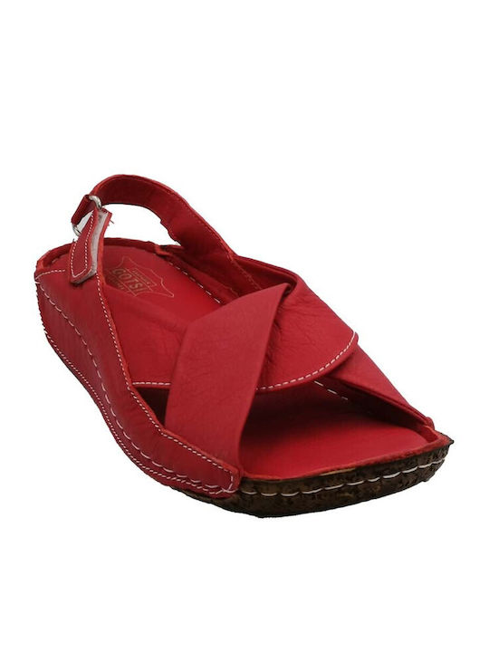 Gotsi Women's Sandal In Reddish Color (610-08)